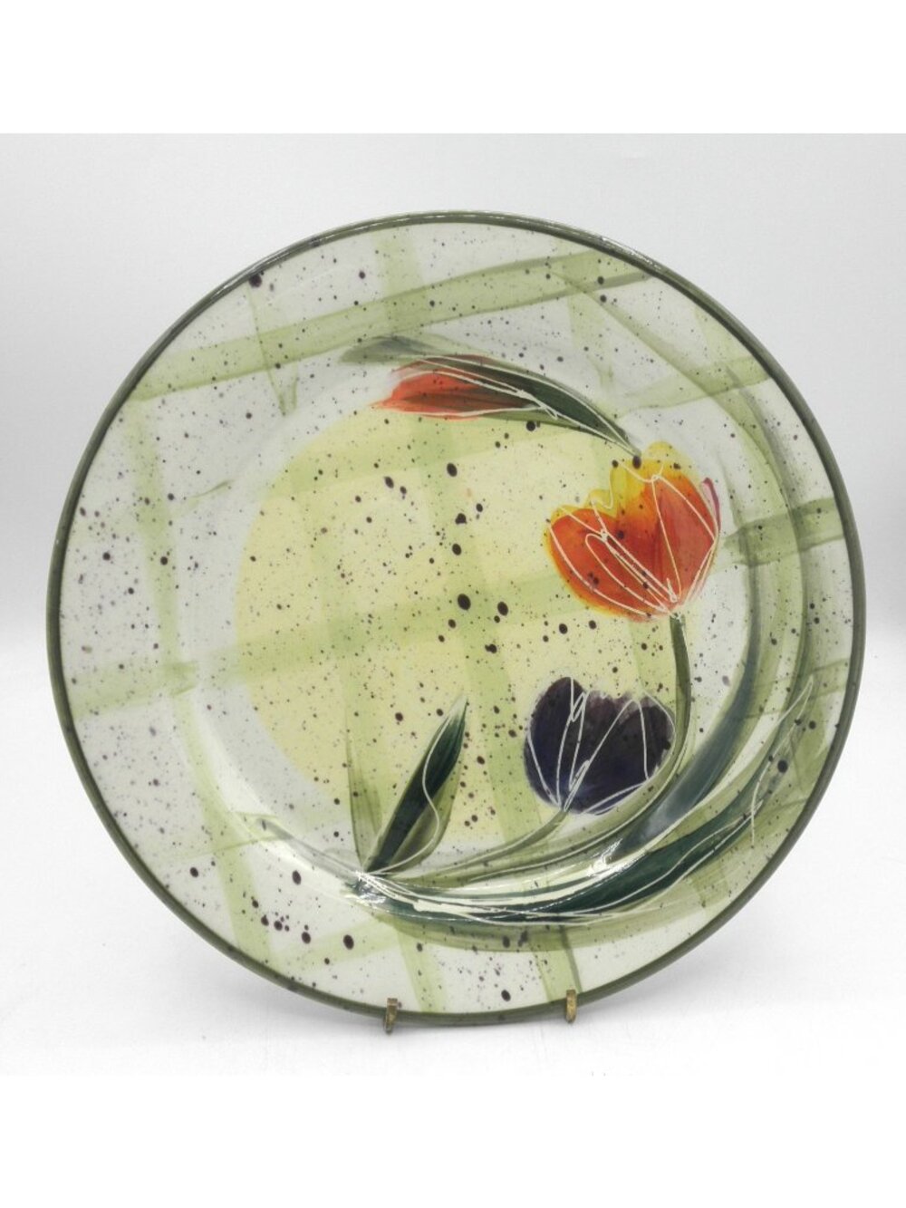 Backsplash Of White Salmon, WA  10.25 In. Dinner Plate Tulips  Julie Ueland
